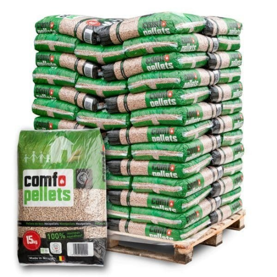 COMFO Pellets - Pallet van 65 zakken van 15 kg (975 kg)