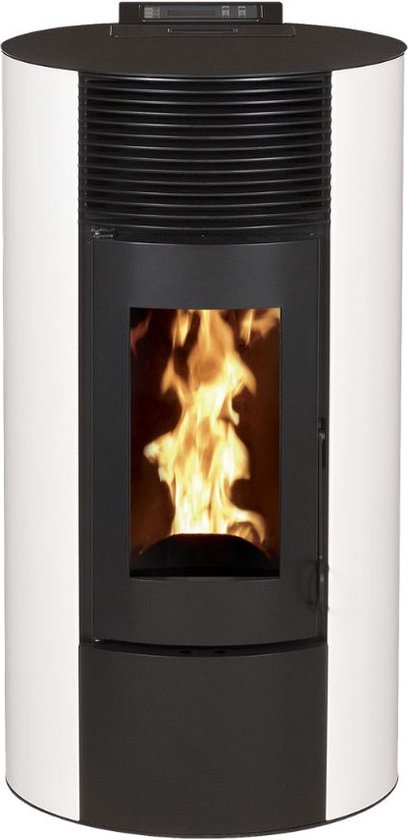 PAOLA 12 - Pelletkachel - Wit - Luchtdicht