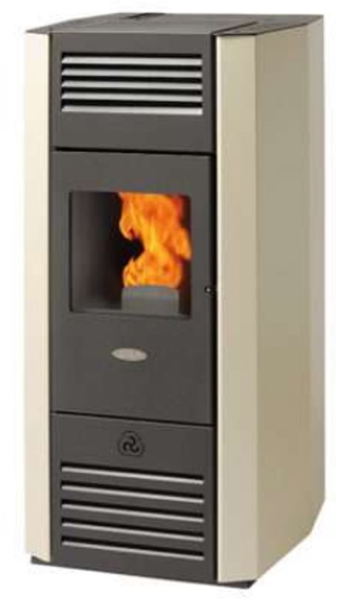 Fair Pelletkachel R14 met Dubbele Kanalisatie – 14,5 kW – Frontventilatie &amp; 2 Onafhankelijke Kanalen – Totaal 490 m³