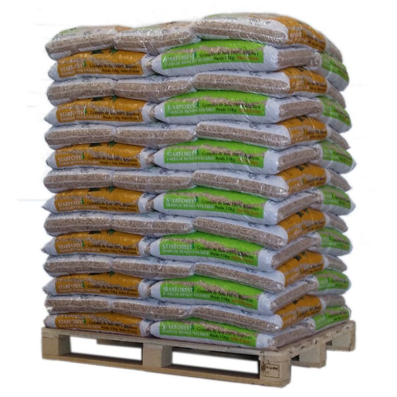 STARFOREST Pellets – Pallet van 70 zakken van 15 kg