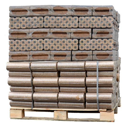 Gemengde pallet Pini Kay houtbriketten + Nestro Mix (960 kg)