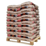 Uitstekende pellets – palletwagen 65 zakken houtpellets (15 kg/zak)